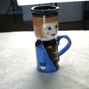 vintage Hand-Painted Ceramic Mug vase from the Bella Casa collection by Susan Pa
